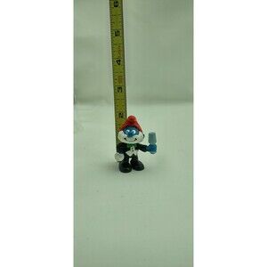 Original SMURF Figure Vintage PAPA GENTLEMAN RARE GERMANY 1987. Q14. US